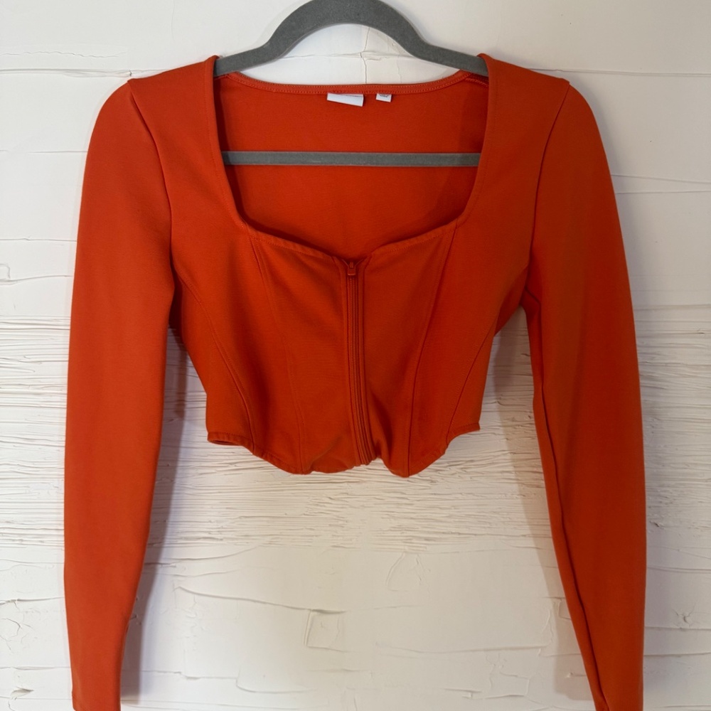 🎃 Sunday Best from Aritzia | Size Small | Maverick Bustier Longsleeve - Picture 2 of 5